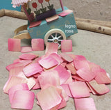 Petali sfoglia di legno colore rosa uso fai da te fiori lavoretti creativi bambini decorazioni vetrinistica