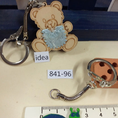 ganci portachiavi anelli apribili basi con catenella serpentina per ciondolo anellino apribile accessori marianne hobby stafil minuterie per fai da te gioielli bijoux bigiotteria borse