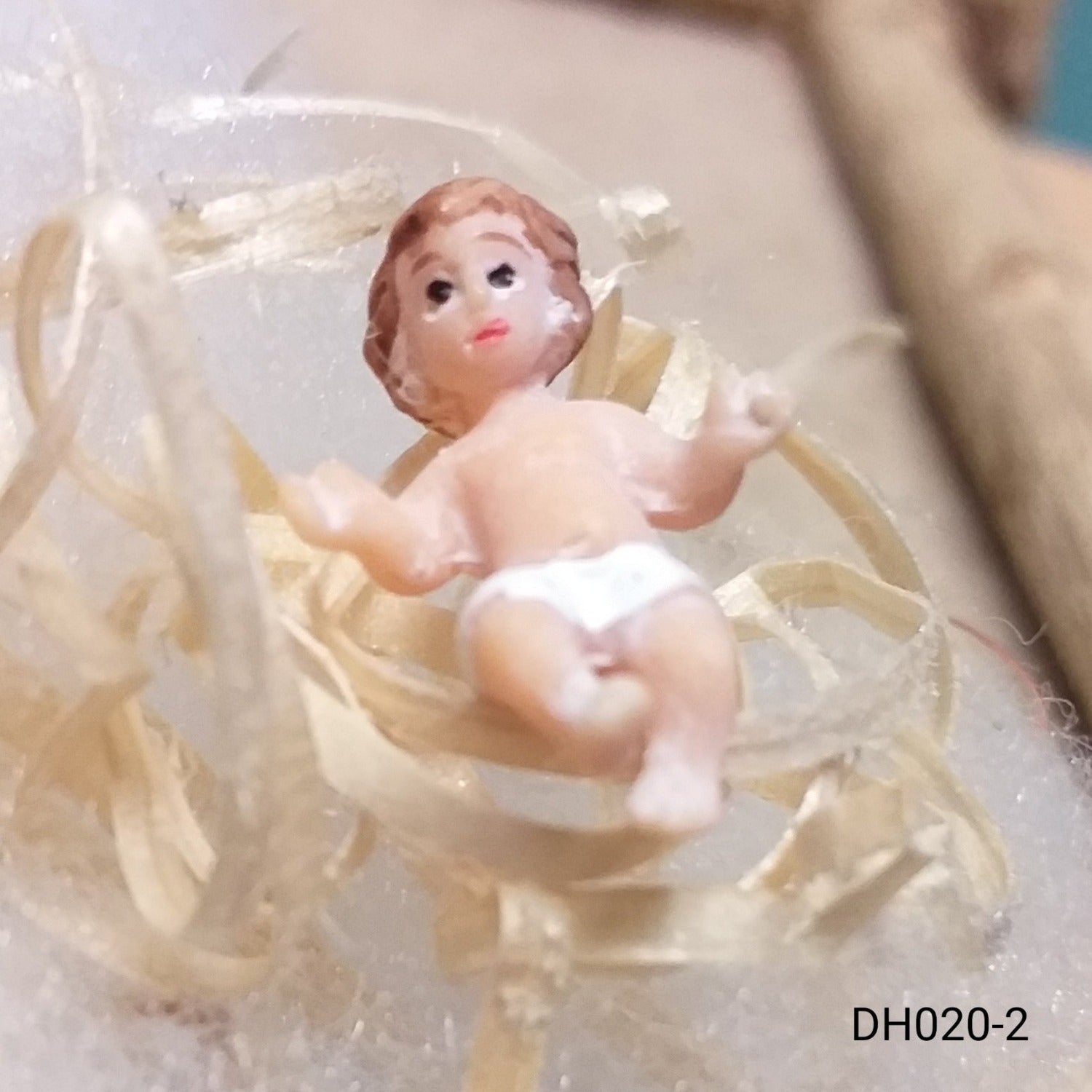 Nativity set, rappresentazione Gesù Bambino Presepe statuine resina bambinello 2 cm uso lavoretti creativi bambini Natale