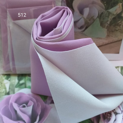 sublyrenk lilla latte colore primette tessuto renkalik termomodellabile termoformabile uso creare fiori primavera con stampi thikas da fommy gomma crepla