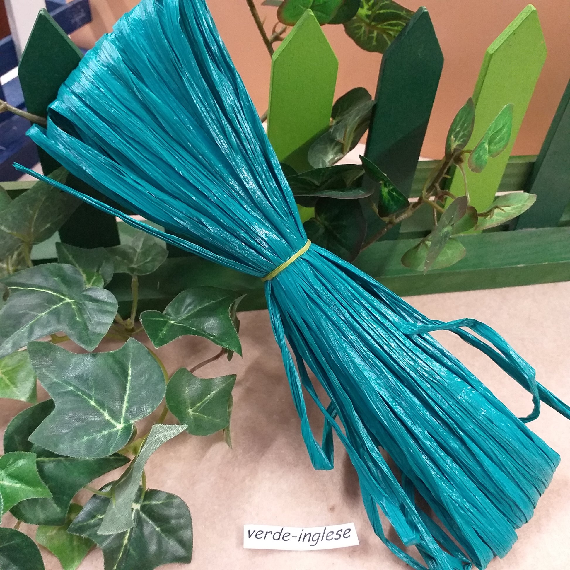verde-inglese rafia di carta sintetica colorata per bomboniere fai da te lavoretti creativi packaging natale confezioni pacco regalo uova pasquali partecipazioni