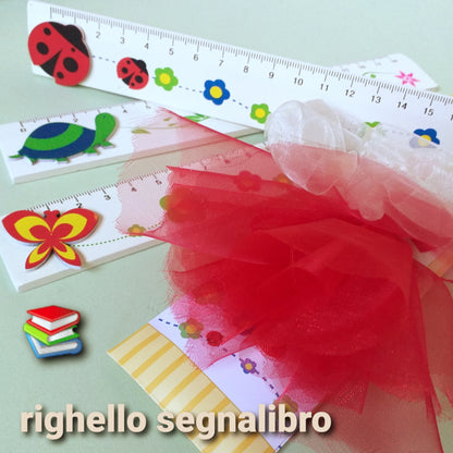 righello segnalibro laurea portafortuna legno bomboniere fai da te e confezionate coccinella tartaruga farfalla