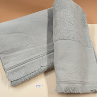 colore grigio set mani ospite asciugamani colorati di spugna cotone tela Aida da ricamare a punto croce per idee regalo bagno