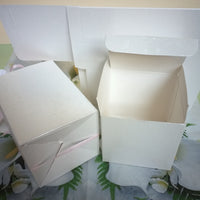 stock scatole fai da te bomboniere economiche pieghevoli di cartone bianco per matrimonio Battesimo Comunione