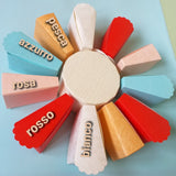 colori scatoline fetta di torta decoupage bomboniere da decorare portaconfetti e regalo confezionamento