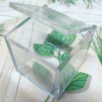 Cubo scatolina plexiglass trasparente con chiusura 5 cm scatola di plastica rigida per confezioni regalo Pasquali ovetti cioccolatini caramelle e portaconfetti bomboniere