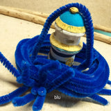 blu marinaio ferretti colorati fili di ciniglia steli gambi modellabili fiori decorativi scovolini anima metallo lavoretti creativi bambini hobby arts crafts