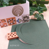 cerchi di carta verde fustellati cartoncino scrapbooking papercraft uso decorazioni addobbi bonsai coroncina ghirlanda fuoriporta pasquale
