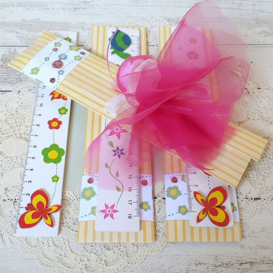 righelli segnalibro laurea portafortuna legno bomboniere fai da te confezionate economiche originali