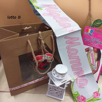 offerta outlet lotto B shopper idee regalo festa della mamma fascia miglior mamma portacandela lanterna legno cuoricini con borsina carta kraft cuoricino tessuto patchwork corda bigliettino