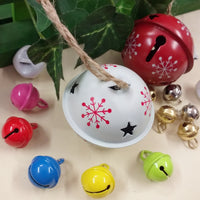 10-45 mm sonagli chiama angeli campanellini metallo rosso tintinnanti per addobbi pasquali decorazioni natalizie albero Natale colorati bianchi
