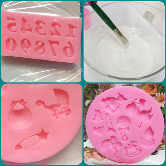 piedini orme culla bavaglina numeri cicogna carrozzina stafil stampi in silicone per gesso polvere di ceramica paste modellabili uso creare gessetti nascita bebè baby neonato