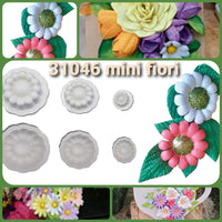 Stampi fiori per gomma crepla con fommy glitter fogli di carta fommy eva composizioni fiorellini colorati