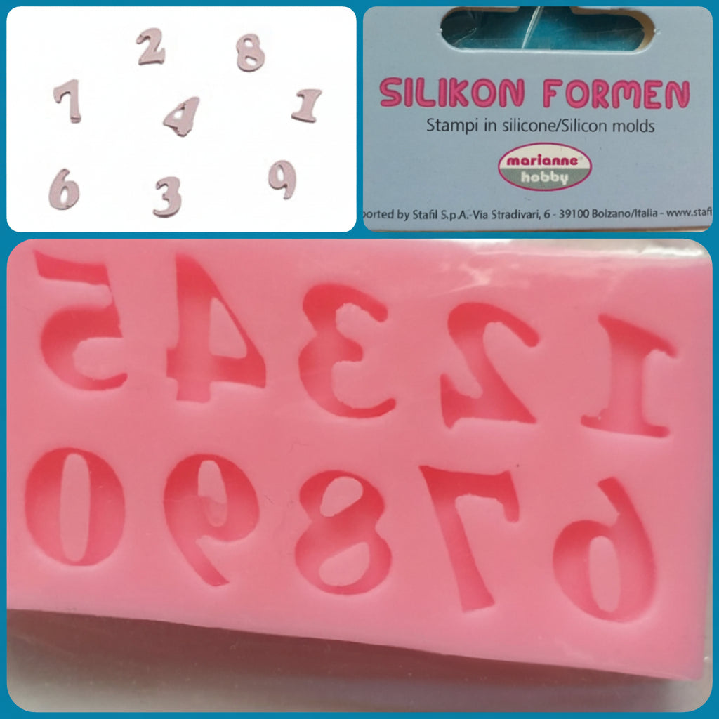 numeri da 1 a 9 stampi in silicone per gesso polvere di ceramica paste nascita bebè primo compleanno bambini