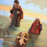 media 3.5 cm da 2 a 4 cm Natività statuine piccole economiche miniatura per allestire Presepe da tavolo Gesù Giuseppe Maria statuette in resina plastica