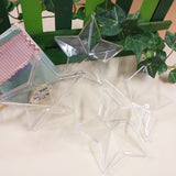 stock forma stella plastica apribile divisibile trasparente plexiglass per albero Natale uso portaconfetti confezioni cioccolatini dolcetti caramelle regali natalizi