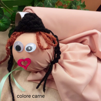 colore pelle carne chiaro maglina lycra tela tessuto renkalik bamboline fai da te texform toile per creare pupazzi pigotte di stoffa pezza pupazzeria