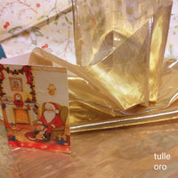 tessuti natale stoffa dorata per creazioni addobbi natalizi con tulle colore oro ad uso hobbistica fondale Presepe cucito creativo bambole di pezza