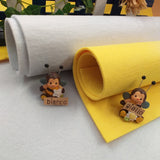 bianco giallo tessuti feltro 3 mm cucito creativo fai da te creazioni natale lavoretti pasquali bambini bamboline decorazioni addobbi segnalibro