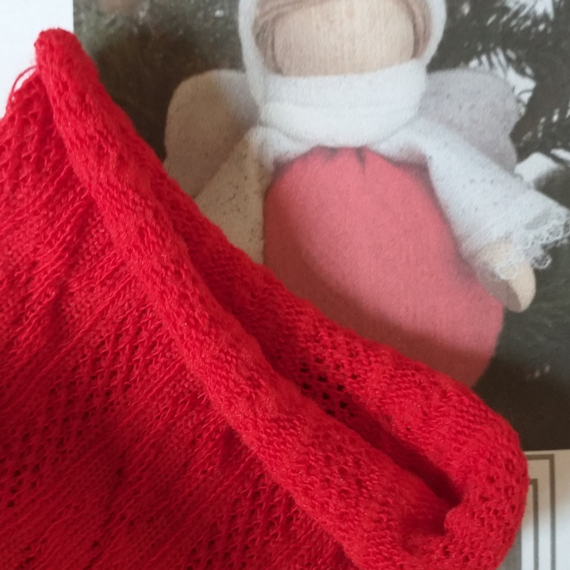colore rosso tubolari bambole elasticizzati maglina treccia rivestire palline uova fai da te angioletti natale