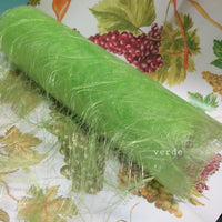 verde colori tulle sisal organza rotolo runner decorativo per hobby fai da te e bomboniere packaging uso confezioni pasquali rete da fioristi