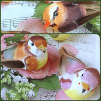 uccellini decorativi artificiali finti con piume per addobbi pasqua decorazione allestimenti hobby creativi composizioni fiori