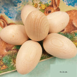 uova misura 4 x 6 cm come uovo di gallina ovetti legno da dipingere colorare decorare per albero Pasquale fai da te bambole stoffa cucito rammendo angioletti pupazzi pezza tessuto