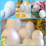 vetrina negozio uovo di polistirolo creare decorazioni Pasqua fai da te uova da rivestire con tubolari decorare tovaglioli découpage uso per lavoretti bambini creazioni bambole