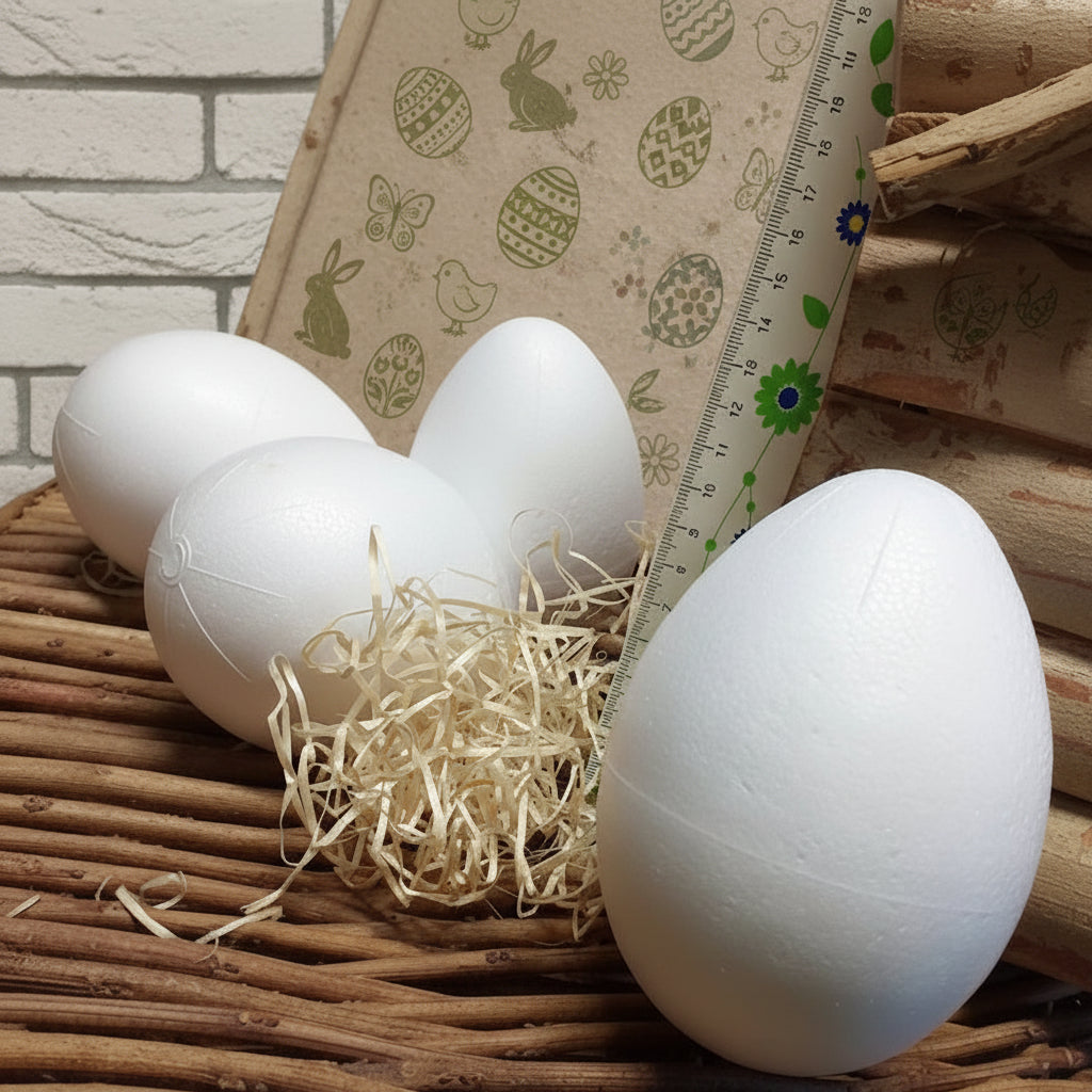 uova polistirolo grandi 12 cm da rivestire tubolari decorare colorare decoupage tovaglioli uso fai da te decorazioni hobbistica pasquale addobbi natale bambole creazioni lavoretti bambini