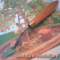 spatola metallo legno attrezzi per modellare scultura utensili e strumenti per argilla paste das creta plastilina