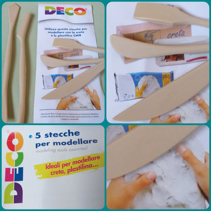 spatole acrilico stecche cwr plastica modellismo creta plastilina das attrezzi per modellare scultura utensili e strumenti per argilla paste gesso