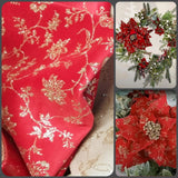 Stelle di Natale da creare con rosso velluto glitter Renkalik fiori brillantini rose termico termoformabile termomodellabile broderie