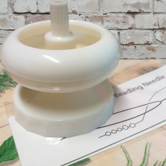 attrezzi perline yoyo infilaperle trottolina di plastica con ago per creare fiori alberi piante di perle rocailles conteria di venezia